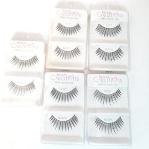 Beauty Creations Human Hair Eyelashes 5 Sets - Falsies - Black #505